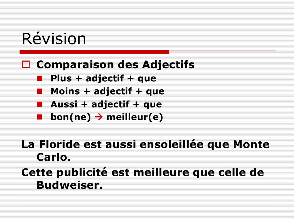 Des Adjectifs des Adverbes et des Noms ppt télécharger